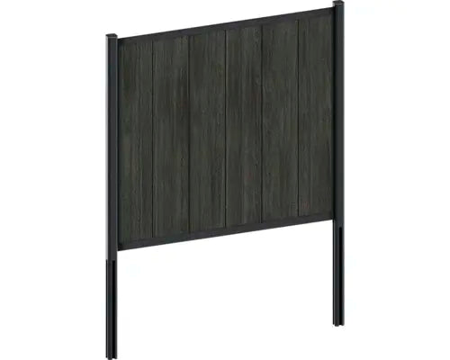 B-Ware Profil Schiene Konsta Profil Verto Zaun Aluminium Metall Schwarz - 4306516692958