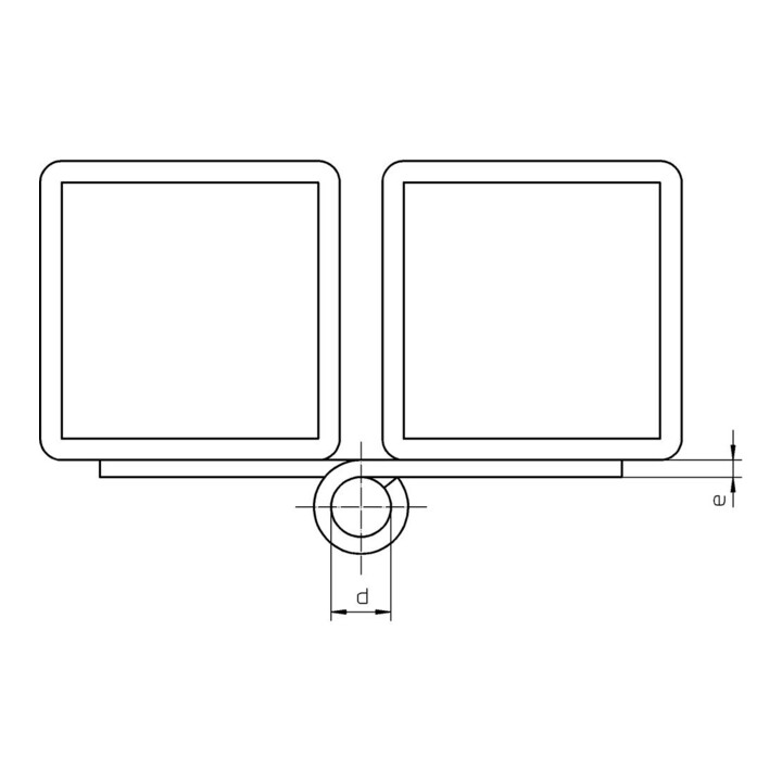 Simonswerk Anschweißband Konstruktionsband Türband Stahl Blank Zweiteilig B-Ware - 4015471016814