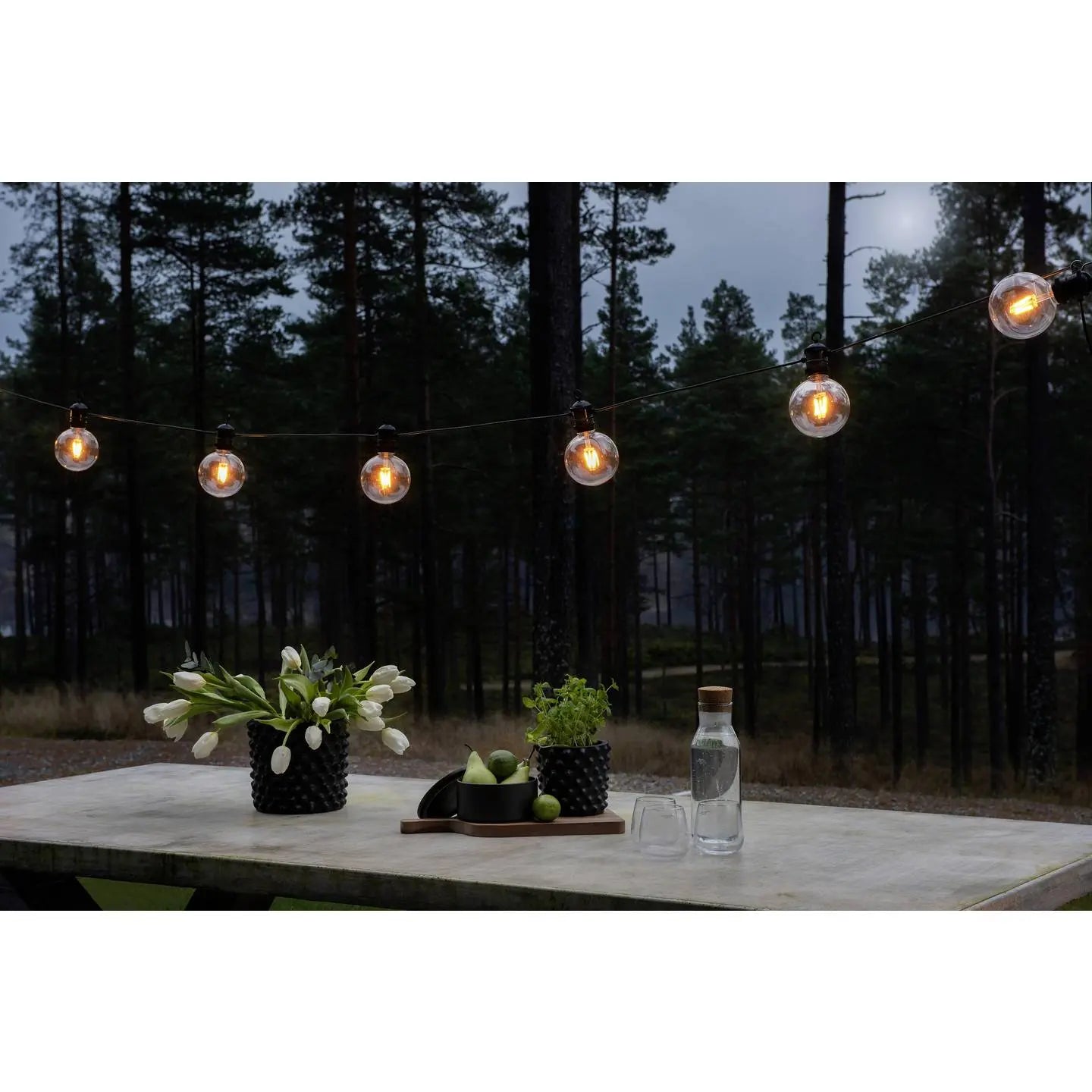 B-Ware Konstsmide Lichterkette Lichtergirlande Led Biergartenkette Bernstein 10 Flg  - 7318302394806
