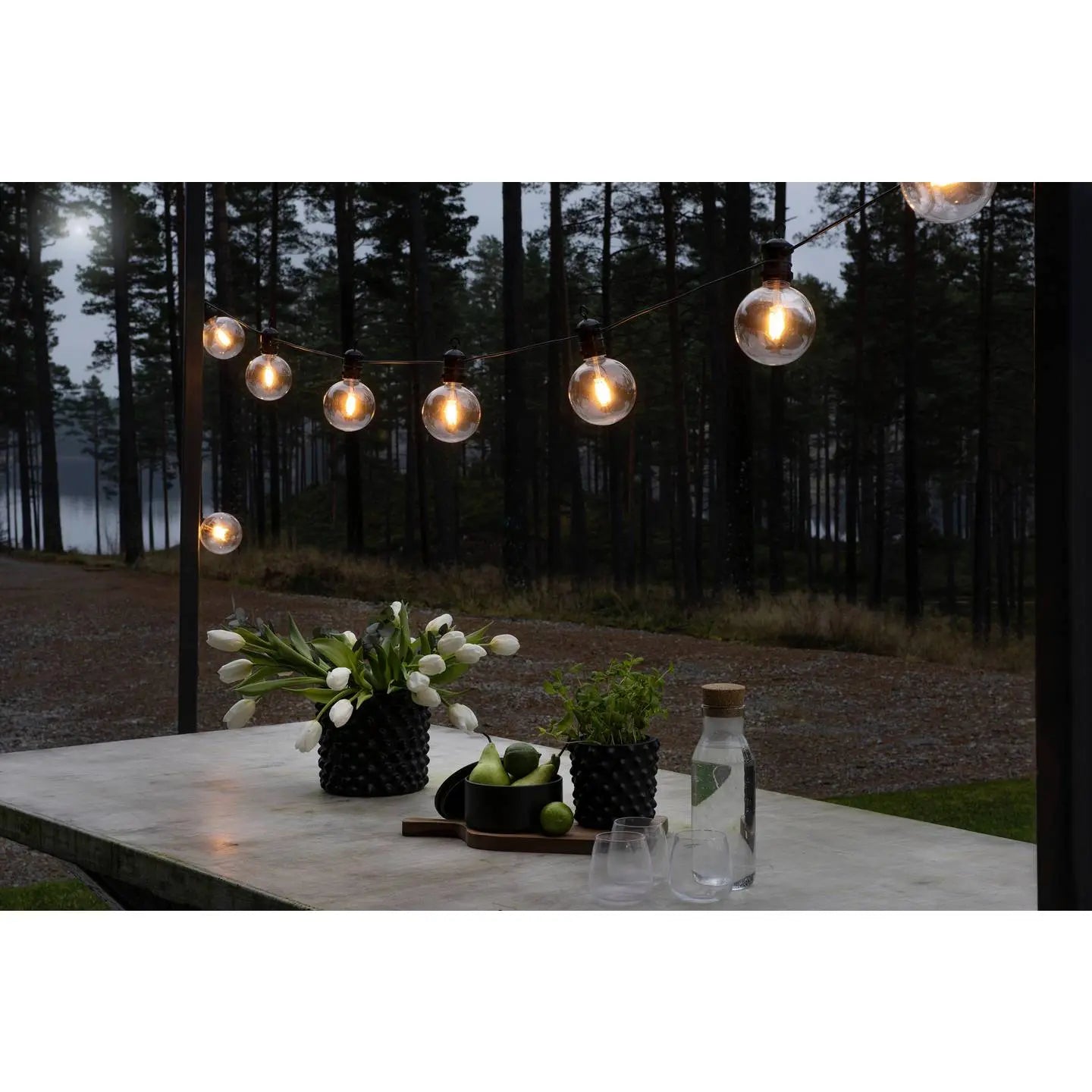 B-Ware Konstsmide Lichterkette Lichtergirlande Led Biergartenkette Bernstein 10 Flg  - 7318302394806