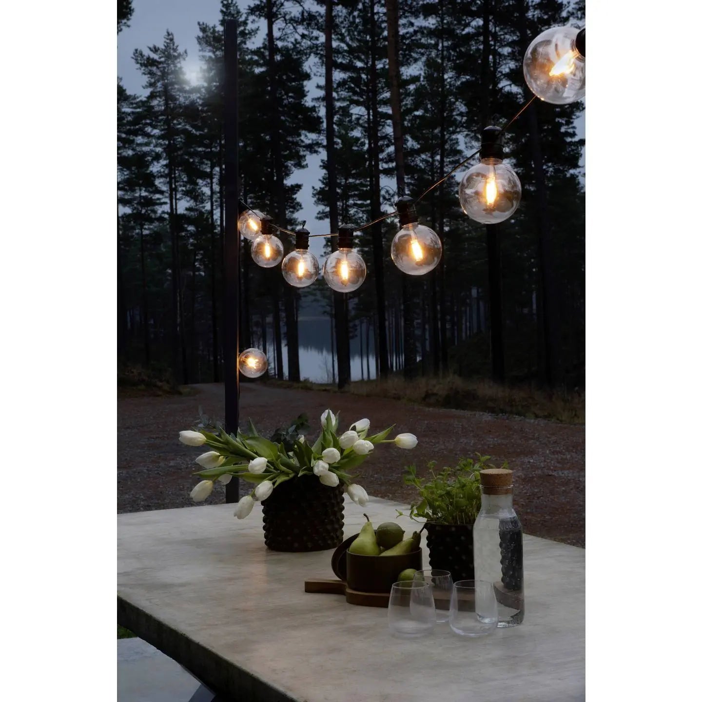 B-Ware Konstsmide Lichterkette Lichtergirlande Led Biergartenkette Bernstein 10 Flg  - 7318302394806