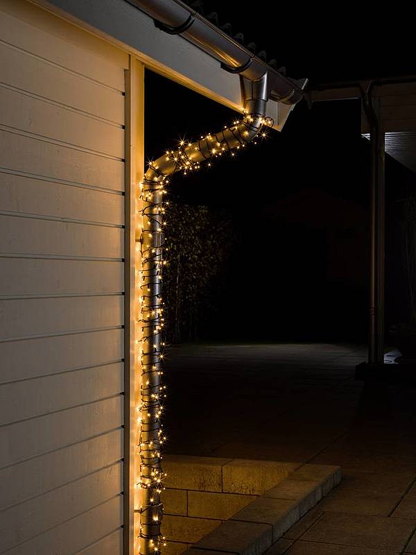 B-Ware Konstsmide 3645 800 Micro Lichterkette 500 Bernstein Beleuchtete Länge: 34.93 M - 7318303645808