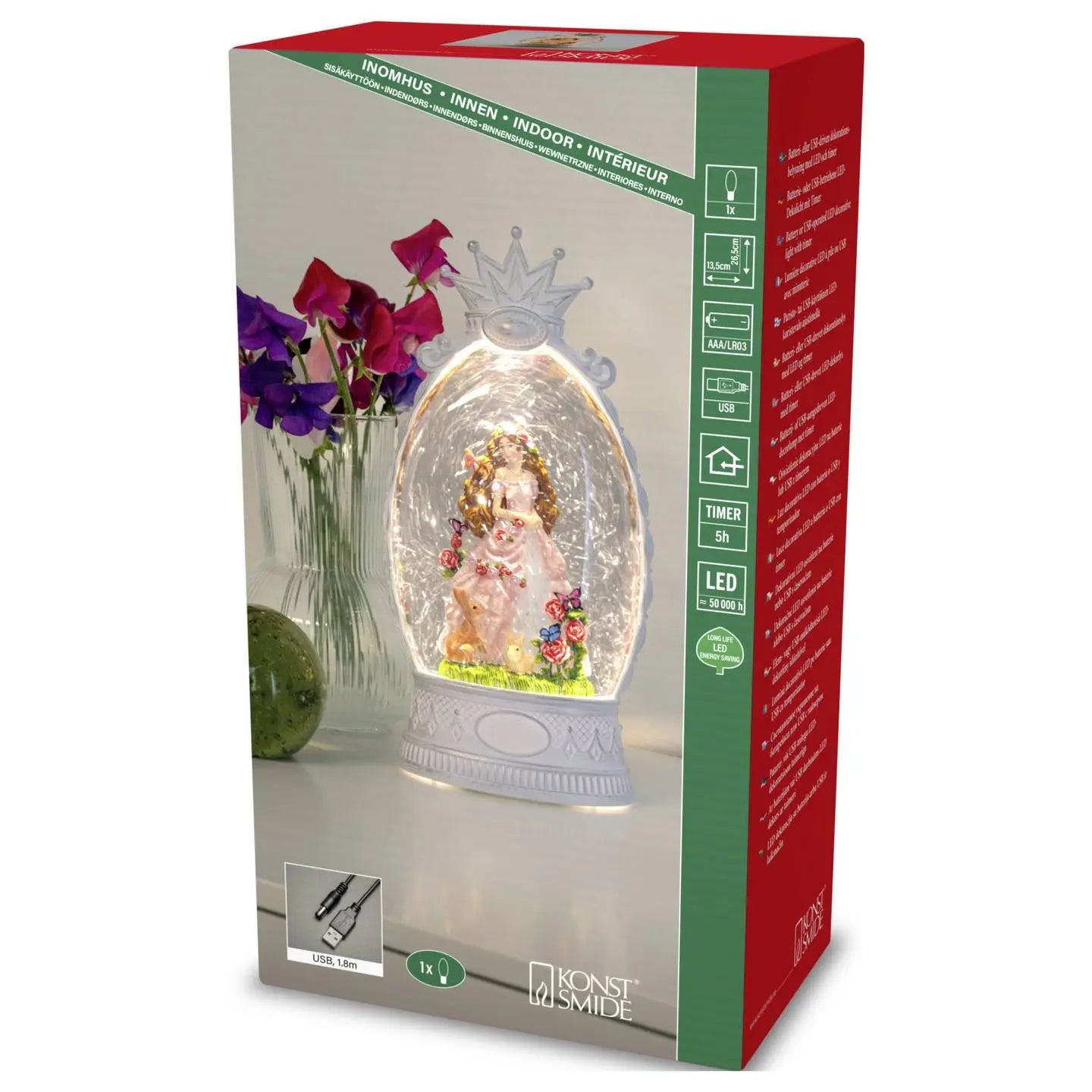 B-Ware Konstsmide Wasserlaterne Led Laterne Prinzessin Weiß Beleuchtung Dekoration - 7318300026877