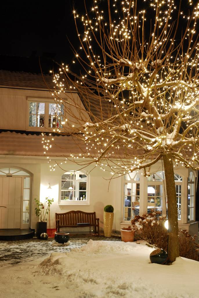 Konstsmide 6080-100 Mini-Lichterkette Außen EEK A 04 LED Warm-Weiß - 7318306080101