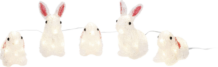 Konstsmide 6289 103 Acryl Figur Skulptur Hase Lampe Deko Warmweiß Led Klar Eek F B-Ware - 7318302891039