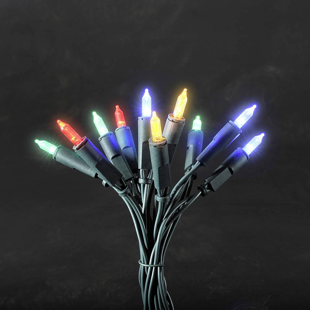 B-Ware Konstsmide 6303 500 Mini Lichterkette Innen Netzbetrieben 50 Led Bunt Kabel Grün - 7318306303507