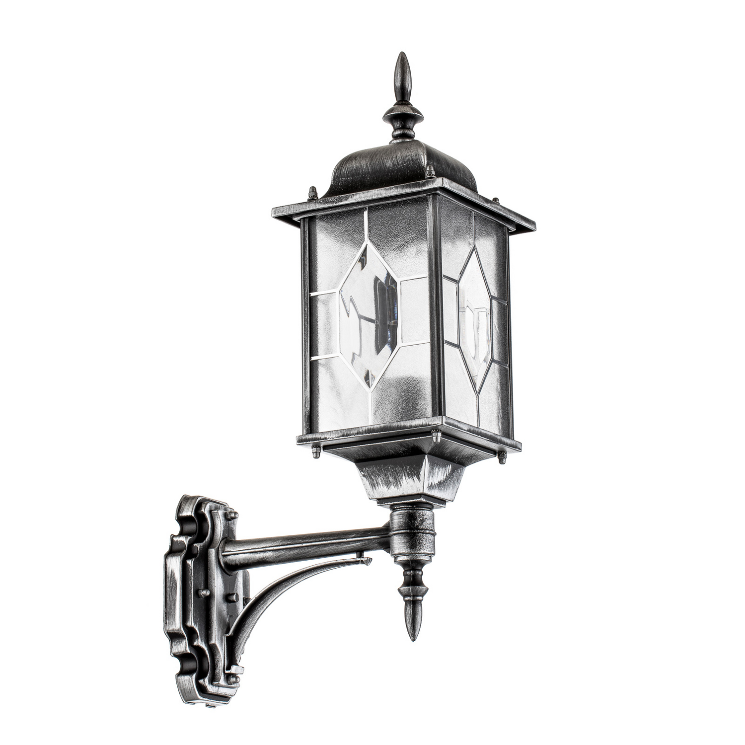 B-Ware Konstsmide Außenwandleuchte Milano Laterne Außenlampe Stehlampe Schwarz - 7318302477592