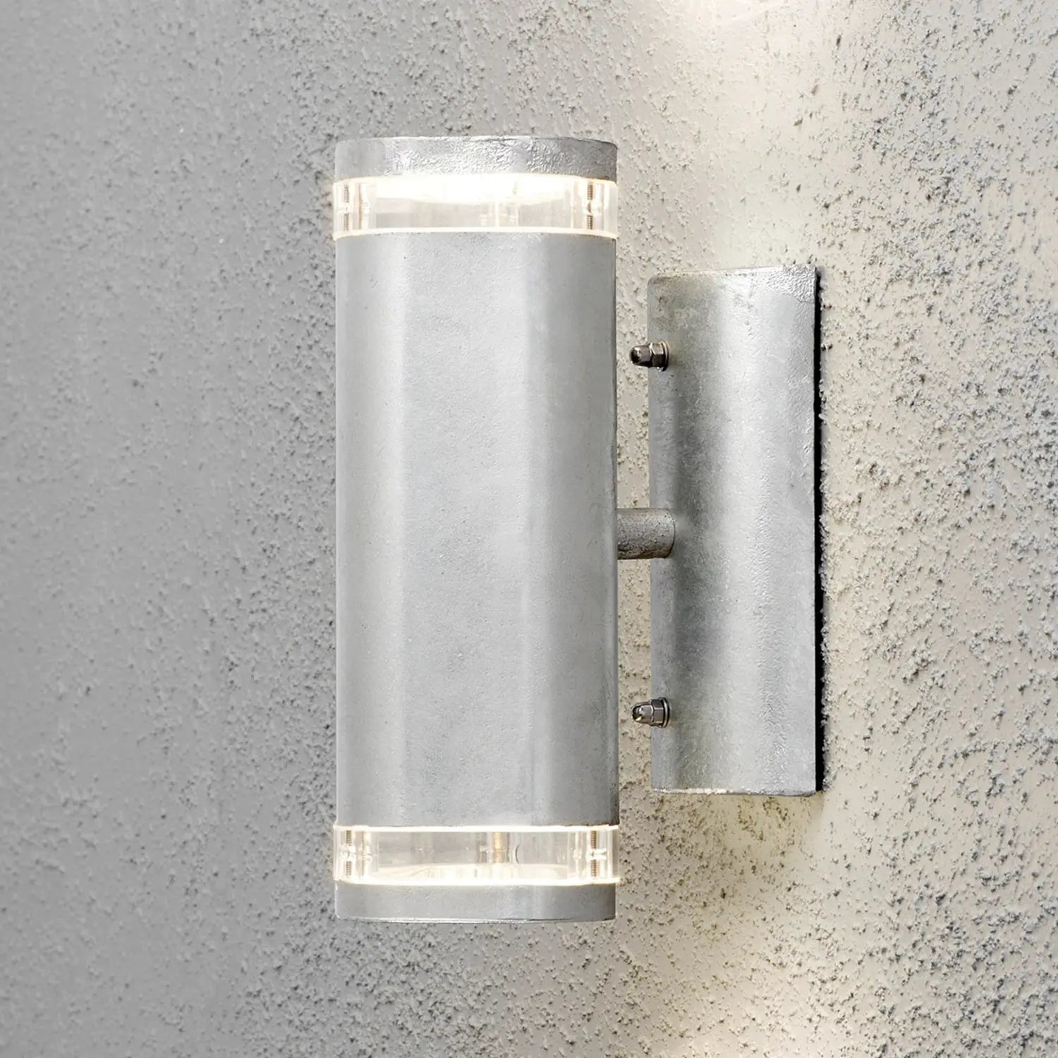 B-Ware Konstsmide Außenwandleuchte Wandlampe Modena 2fl Grau Outdoor Beleuchtung - 7318307512328