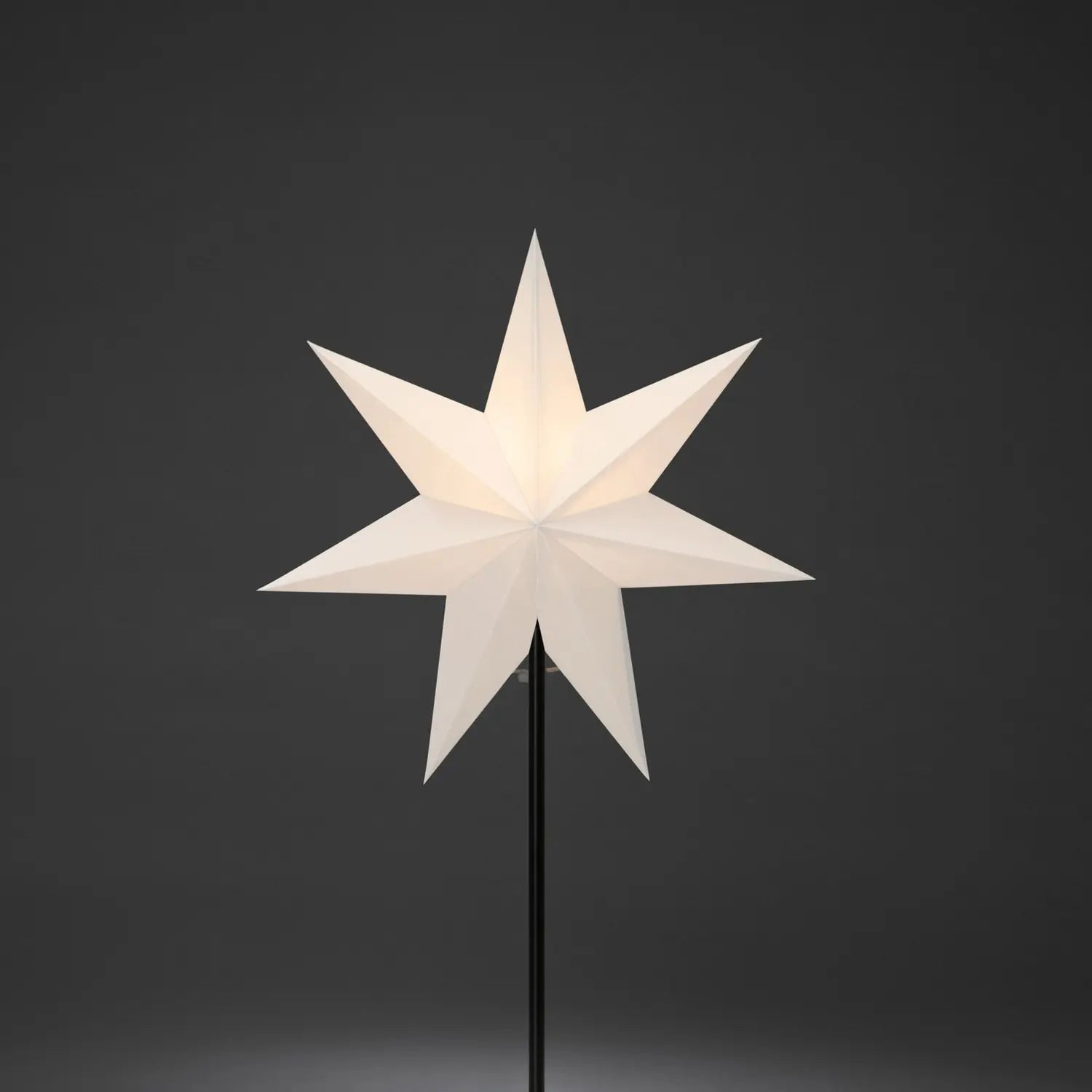 B-Ware Konstsmide Dekoleuchte Weihnachtsstern Papierstern Weiß Sternleuchte 65 Cm - 7318306120012