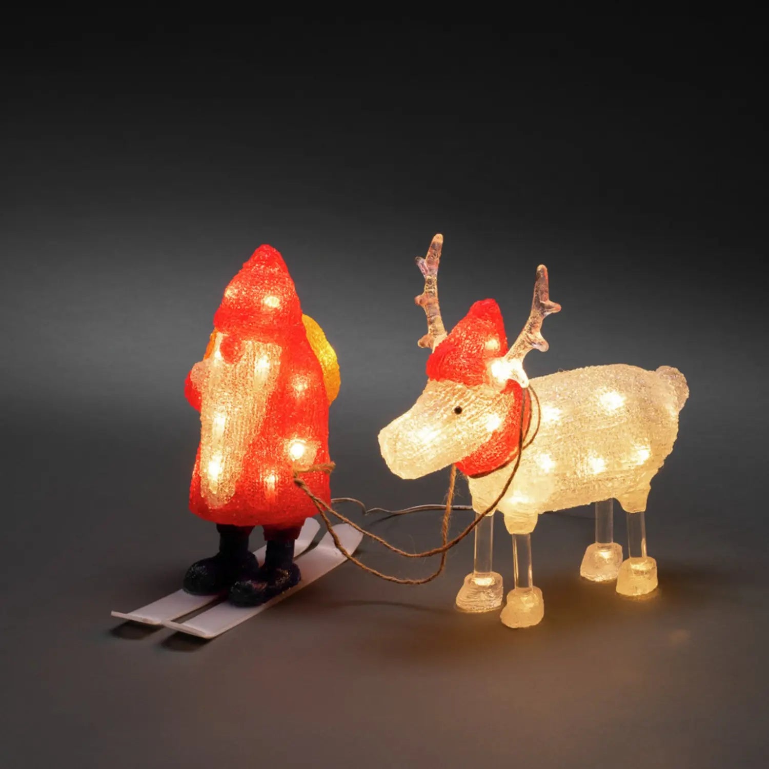 B-Ware Konstsmide Led Dekoleuchte Weihnachtsmann Figur Rentier Lichter Weihnachten  - 7318302391034