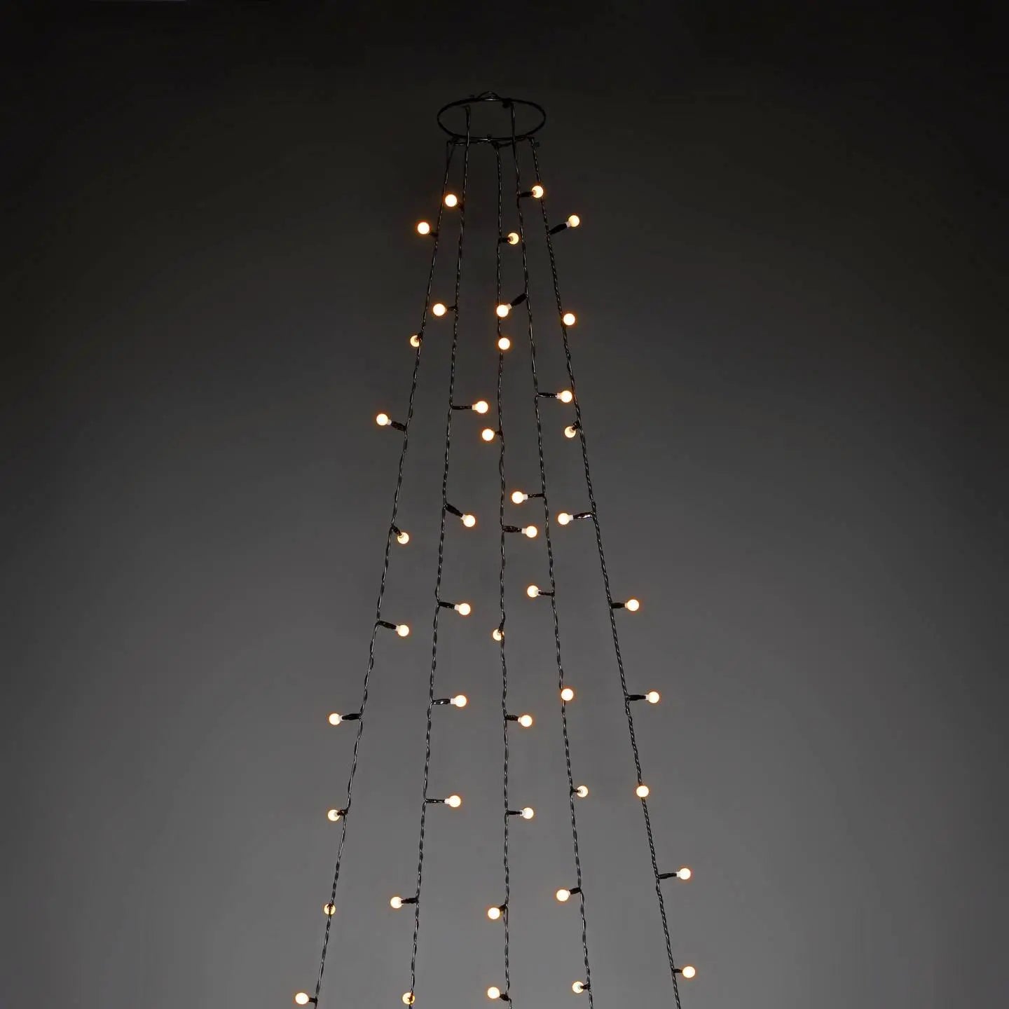 B-Ware Konstsmide Baummantel Lichterkette Led Weihnachtsbaum Globes Bernstein Grün - 7318306369824