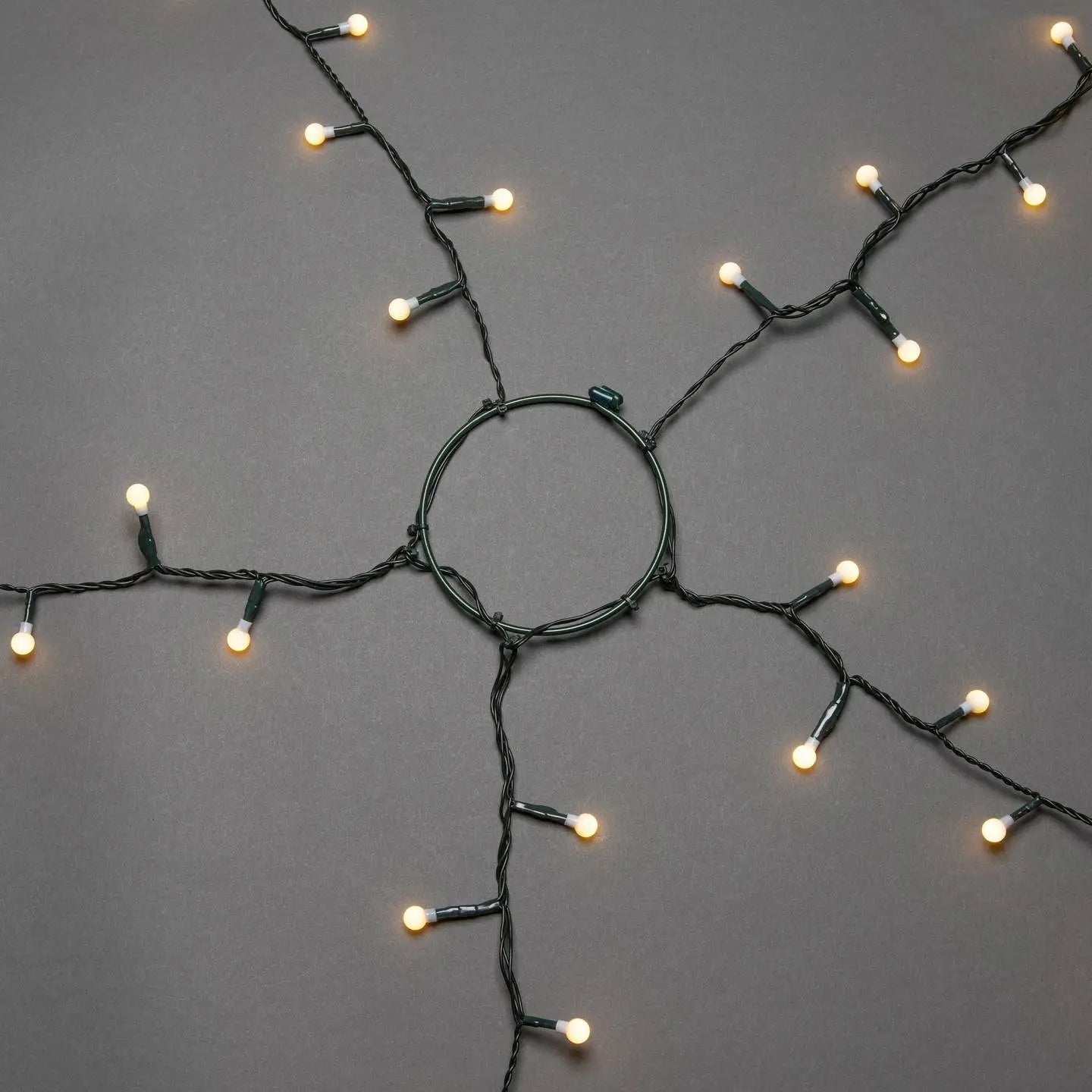 B-Ware Konstsmide Baummantel Lichterkette Led Weihnachtsbaum Globes Bernstein Grün - 7318306369824