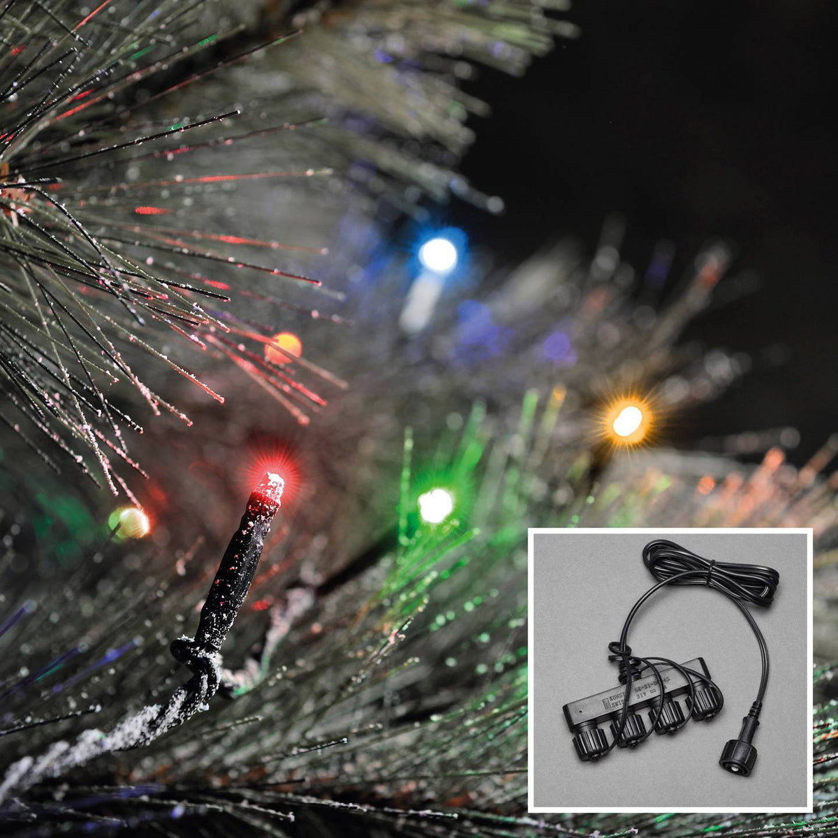 Konstsmide Lichterkette Lichtergirlande 100 LED RGB Außen dimmbar Basis System - 7318309565070