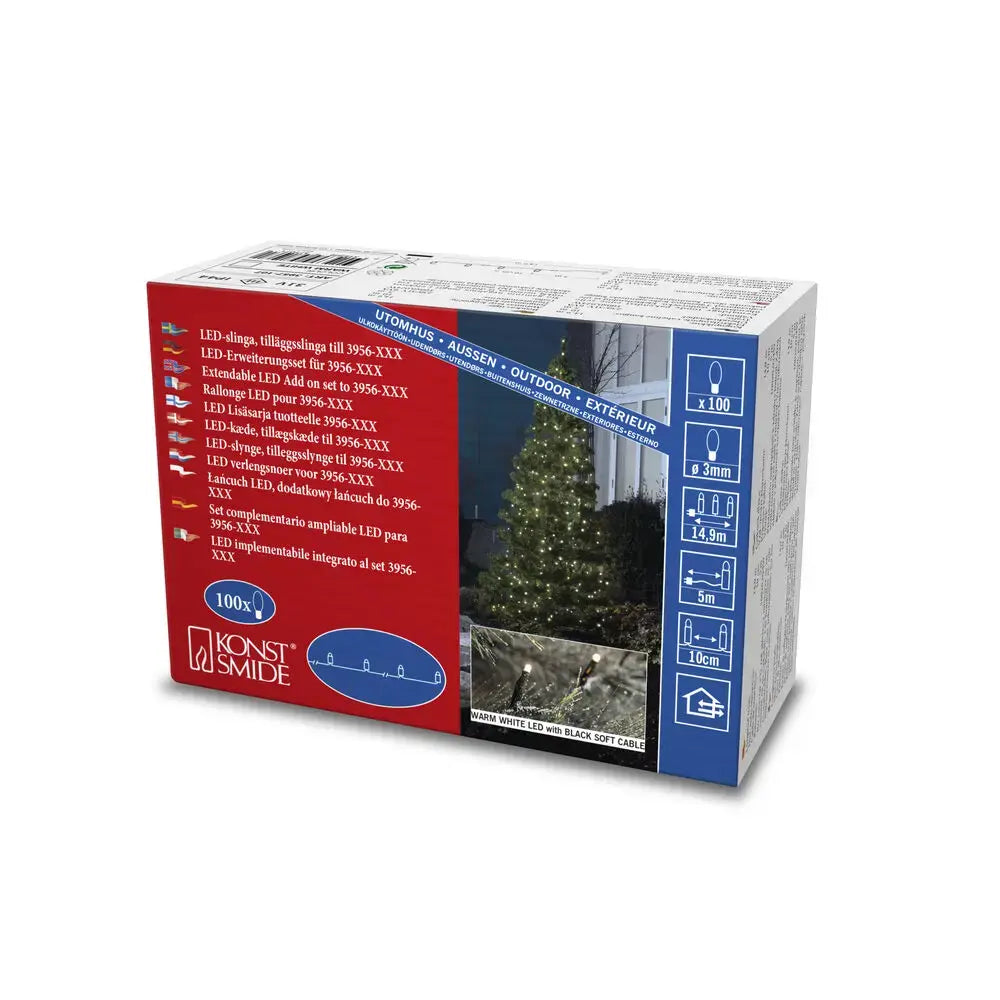 B-Ware Konstsmide Led Lichterketten System Erweiterung Lichterkette 31 V 3 Stück - 7318309571071