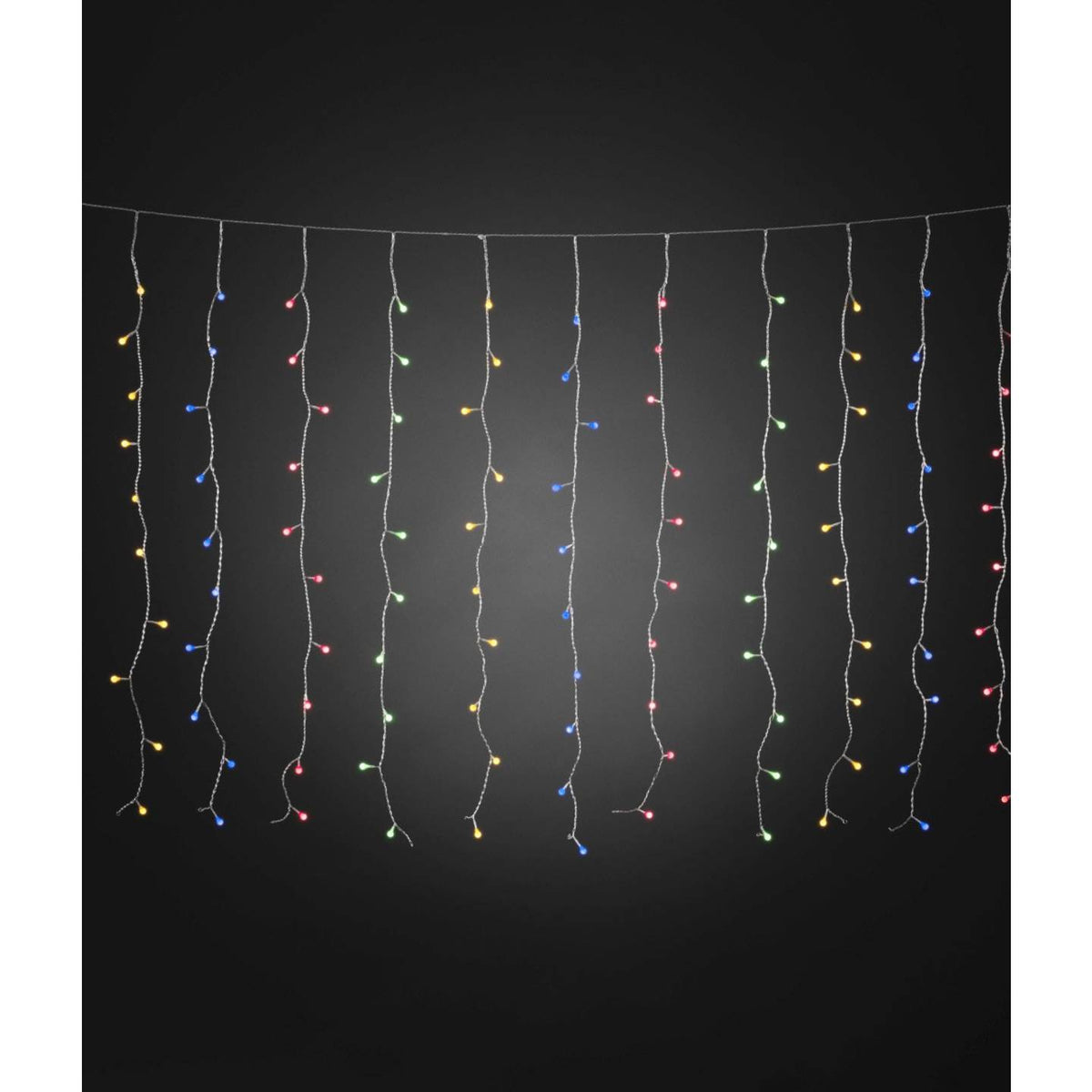 Konstsmide Lichtervorhang Lichterkette LED Außen mehrfarbig 400 LEDs 507x100 cm - 7318306755030
