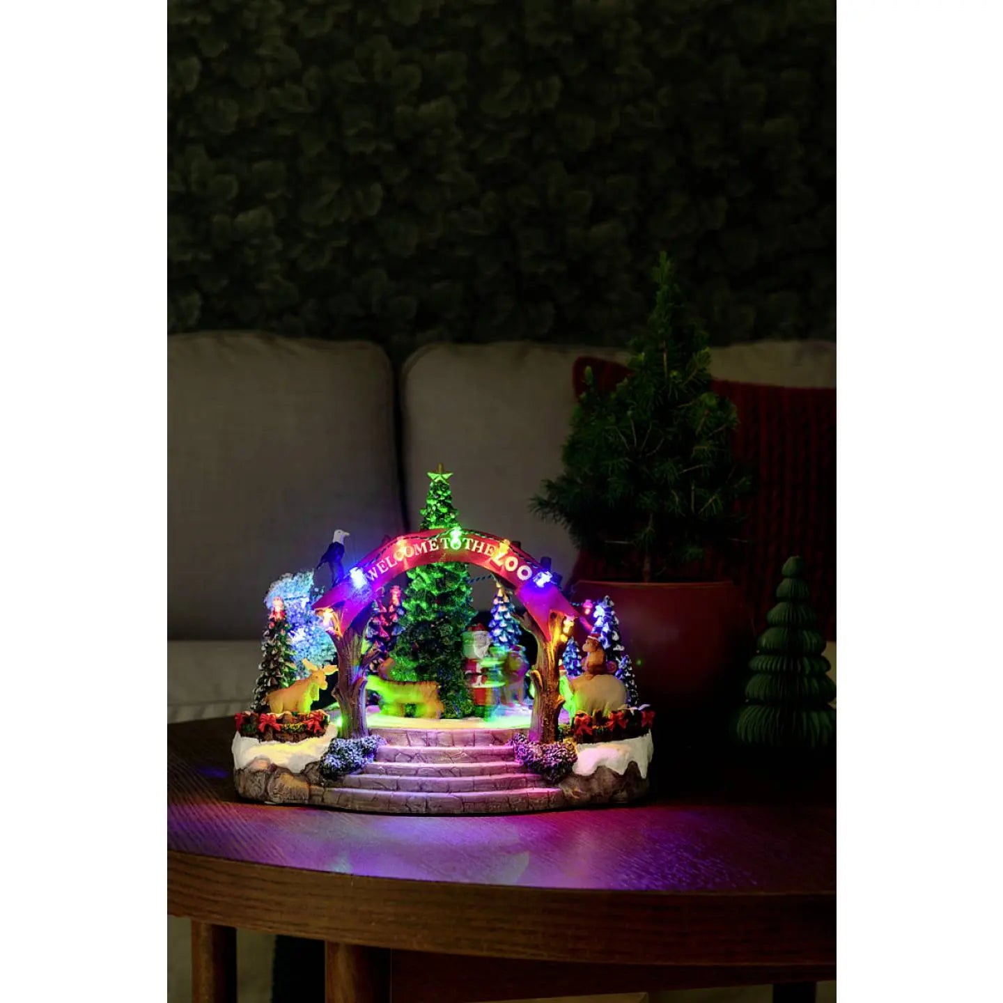 B-Ware Konstsmide Led Szenerie Weihnachtsdekoration Weihnachtszoo Musik Bunt Innen Deko - 7318304237002