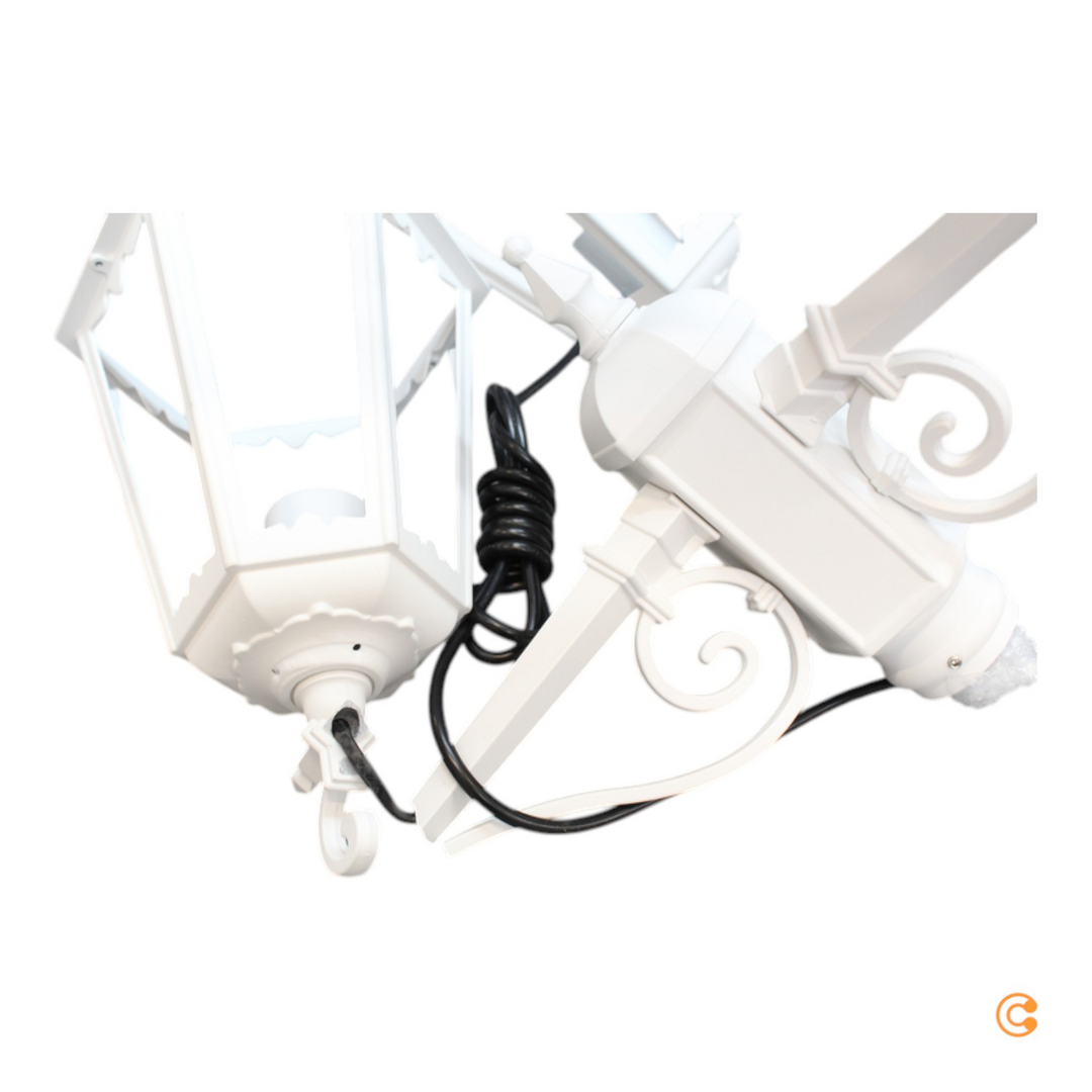 Konstsmide Mastleuchte Außenleuchte Firenze Mastlampe Weiß 3 Flammig E27 Lampe B-Ware - 7318307217254