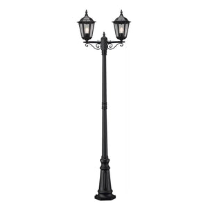 B-Ware Konstsmide Mastleuchte Firenze Stehlampe Straßenlaterne Lampe 2-flammig schw67