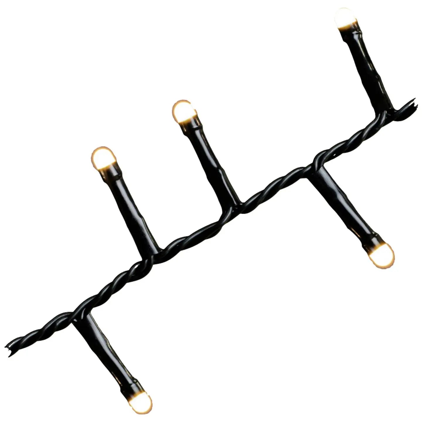 B-Ware Konstsmide Lichterkette Lichterband Micro Led Bernstein Innen Schwarz Kompakt - 7318303875830