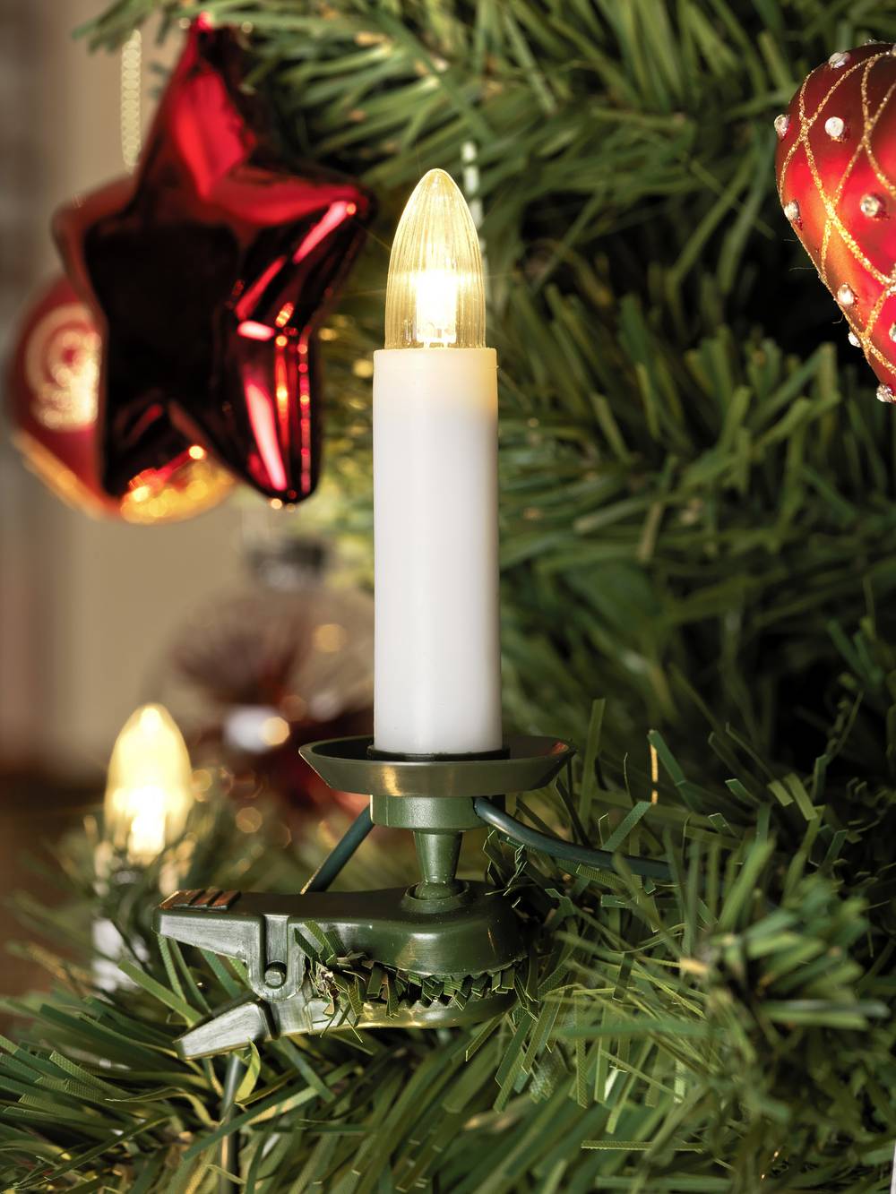 Konstsmide Weihnachtsbaum-Beleuchtung Innen netzbetrieben 16 LED Warm-Weiß - 7318302010027