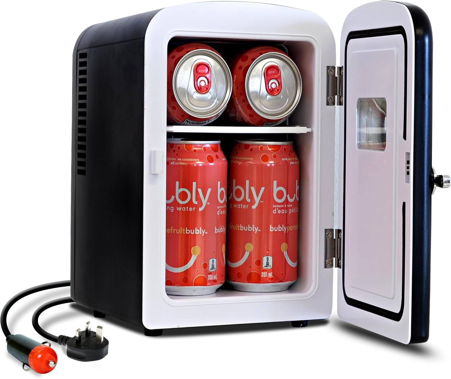 B-Ware Koolatron Mini Kühlschrank Kompaktkühler Kosmetik Getränke 4 L Auto Büro