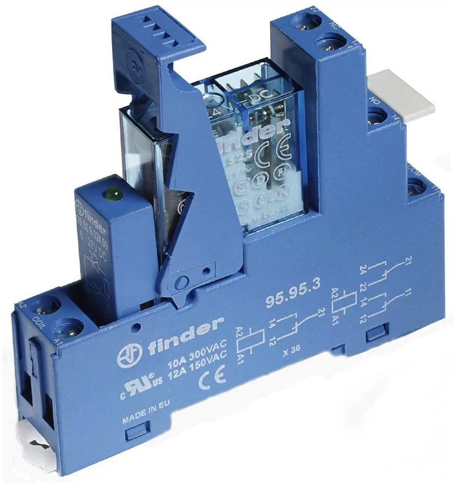 Finder Koppel Relais 49.52.9.024.0050 Relaisbaustein 24 V/Dc 10 Stück B-Ware - 8012823220970
