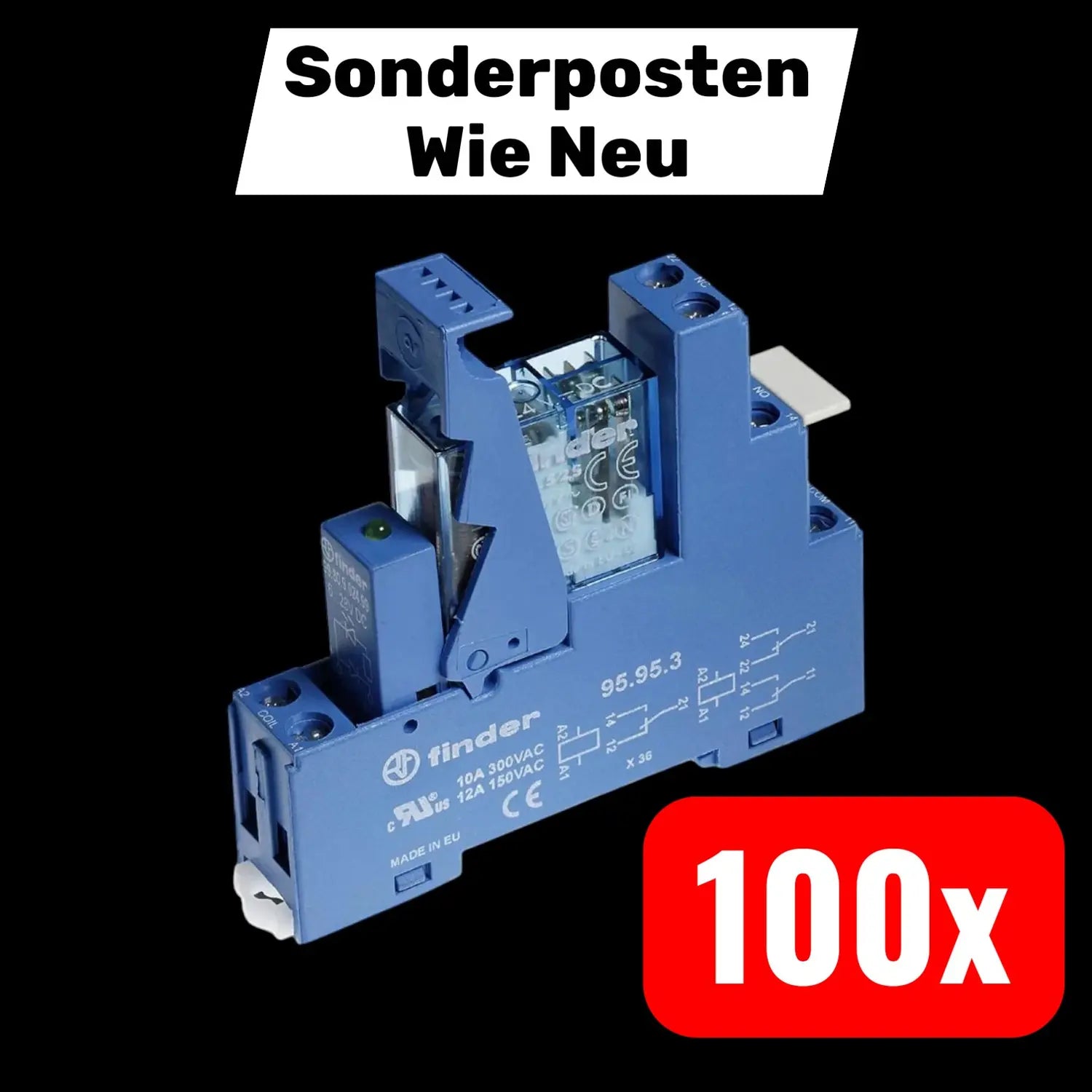 B-Ware Finder Koppel Relais 49.52.9.024.0050 Relaisbaustein 24 V/Dc 100 Stück - 8012823220970