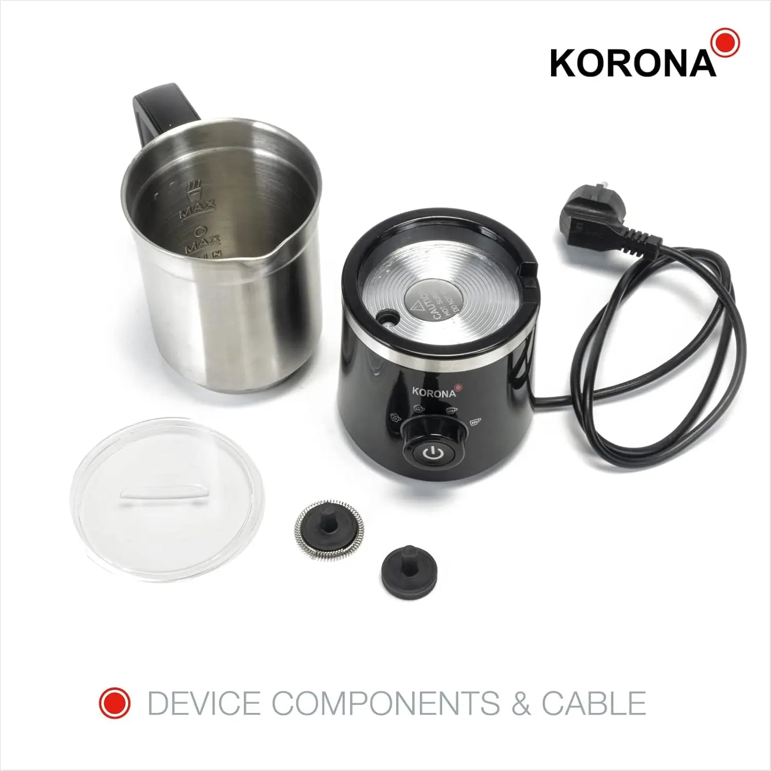 B-Ware Korona Milchaufschäumer Milchschäumer Induktion Aufschäumer Lieferumfang - 4053035180502