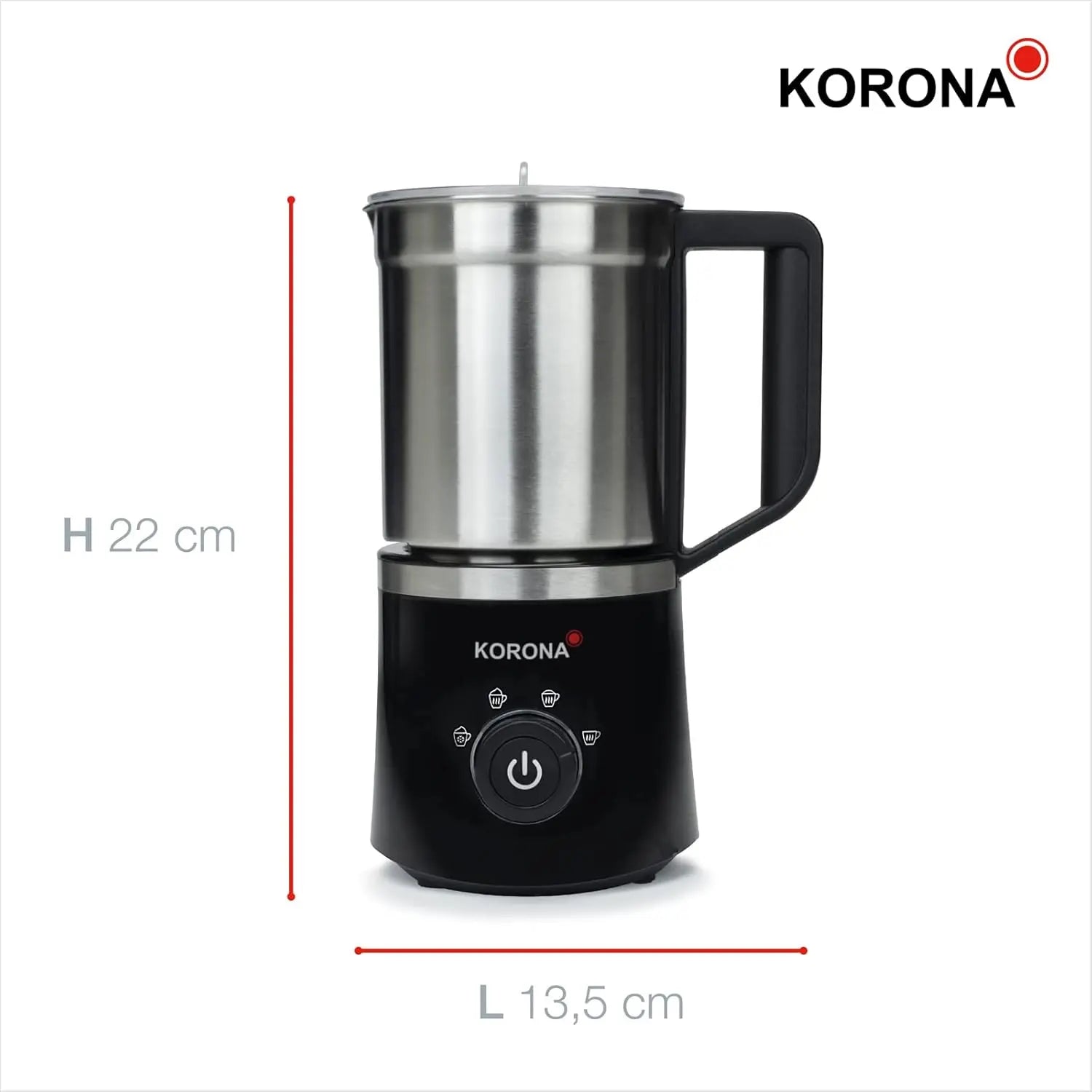 B-Ware Korona Milchaufschäumer Milchschäumer Induktion Aufschäumer Lieferumfang - 4053035180502