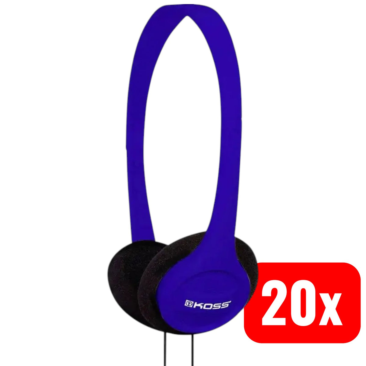 KOSS On Ear Kopfhörer Kopfhörer Headset Stereo Blau HiFi KPH7 20 STÜCK - 21299184998