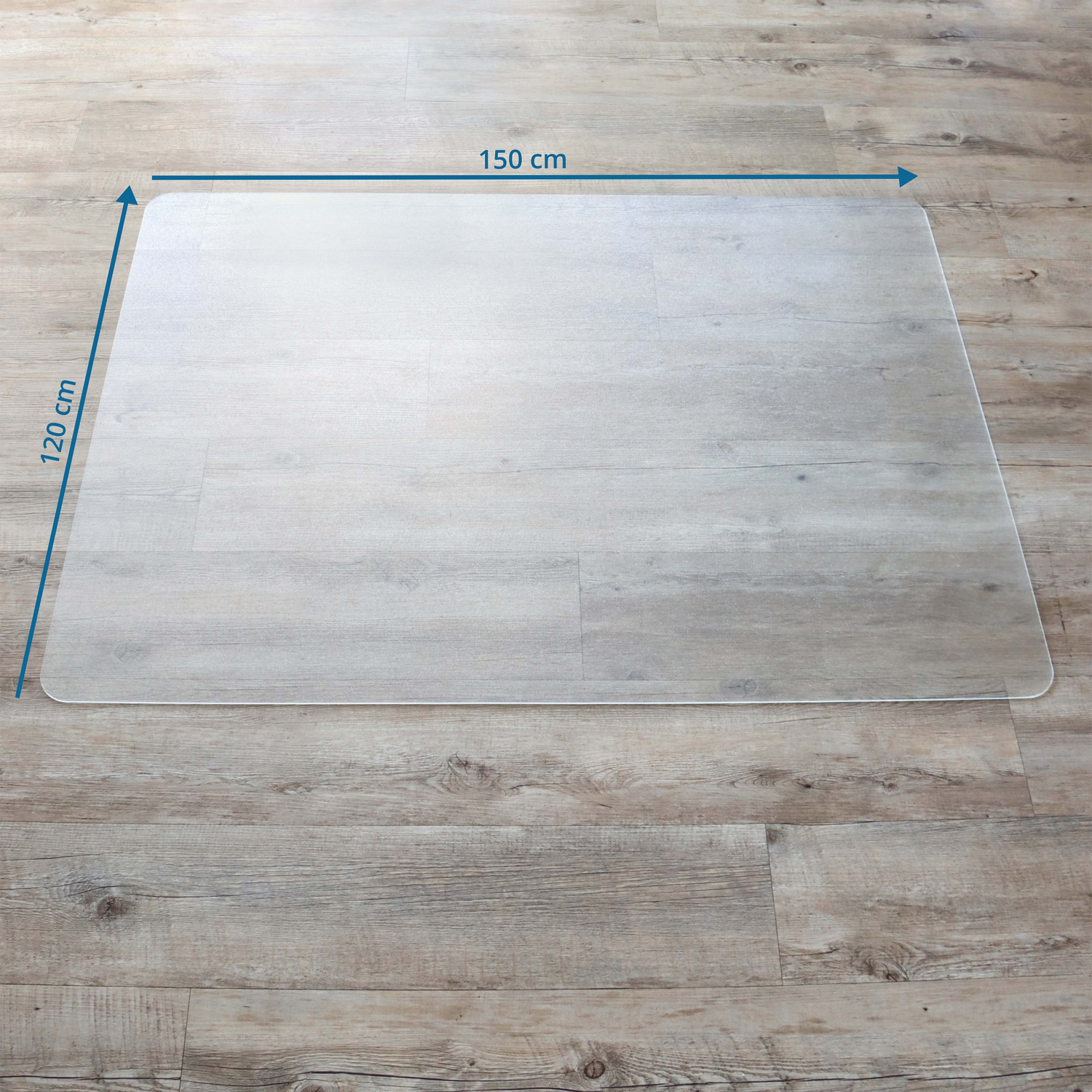 B-Ware Kottig Bodenschutzmatte Punomat Stuhlunterlage Hartböden Transparent 150x120 Cm - 4025376970425