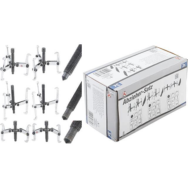 B-Ware Kraftmann Abzieher Universal Werkzeug Satz 2 /3 Armig 150 / 100 / 75 Mm 3 Tlg. - 4026947077307