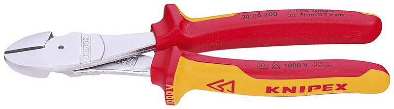 B-Ware Vde Kraft Seitenschneider Mit Facette 160 Mm Knipex 74 06 160 - 4003773040705