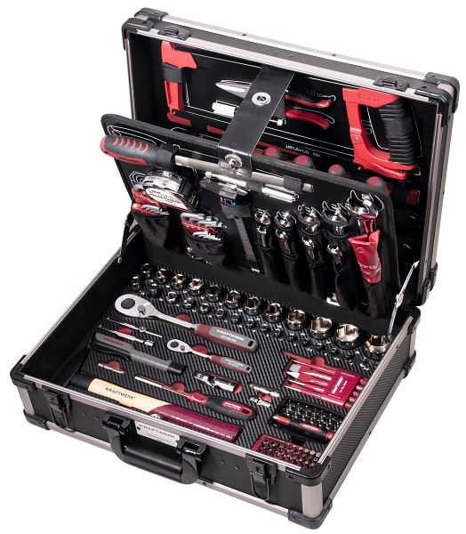 B-Ware Kraftwerk Werkzeugkoffer Set Werkzeugkiste Alu Pro 263tlg Silber Handwerker - 7612206107693