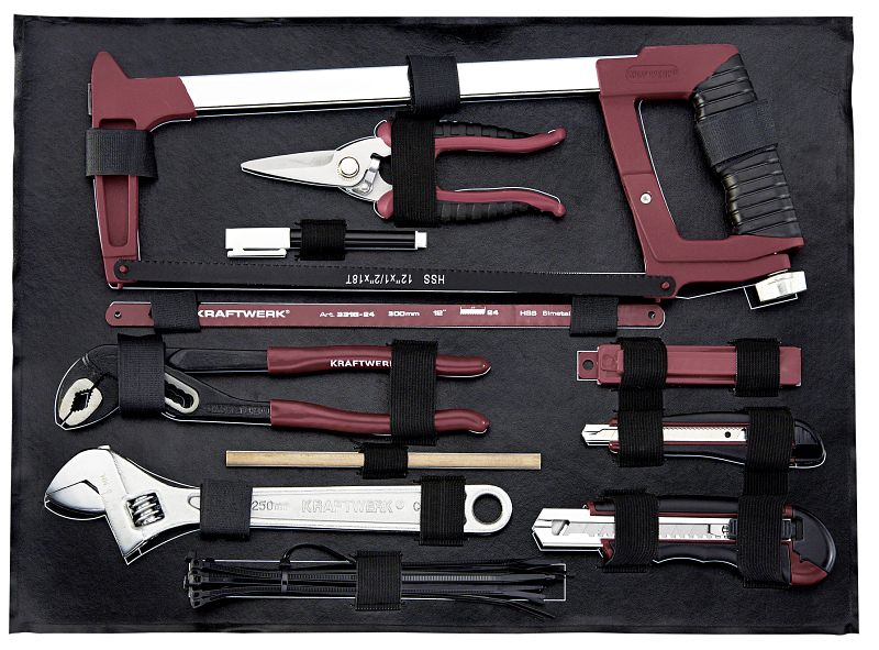 B-Ware Kraftwerk Werkzeugkoffer Set Werkzeugkiste Alu Pro 263tlg Silber Handwerker - 7612206107693