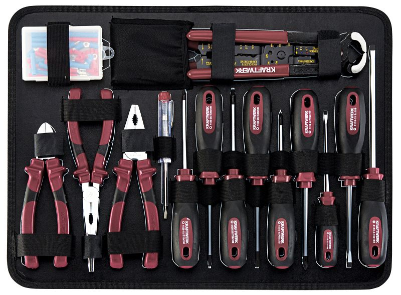 B-Ware Kraftwerk Werkzeugkoffer Set Werkzeugkiste Alu Pro 263tlg Silber Handwerker - 7612206107693