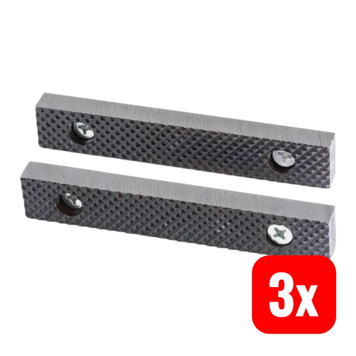 Kraftwerk Schraubstock Ersatzteil Backen Schraubstockbacken ProLine 10cm 3 SETS - 7612206099981