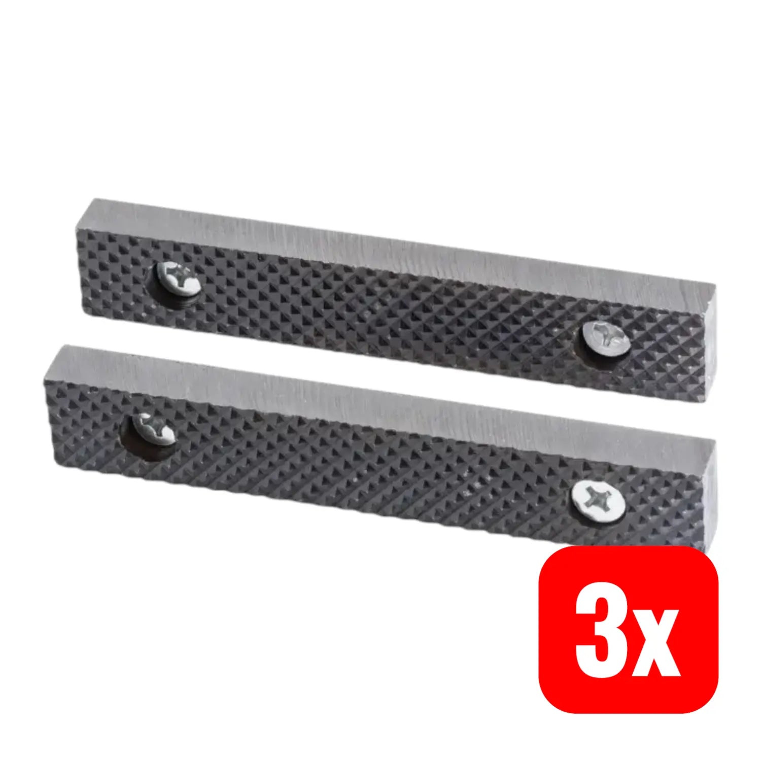 B-Ware Kraftwerk Schraubstock Ersatzteil Backen Schraubstockbacken 100mm Pro Line 3 Sets - 7612206099981