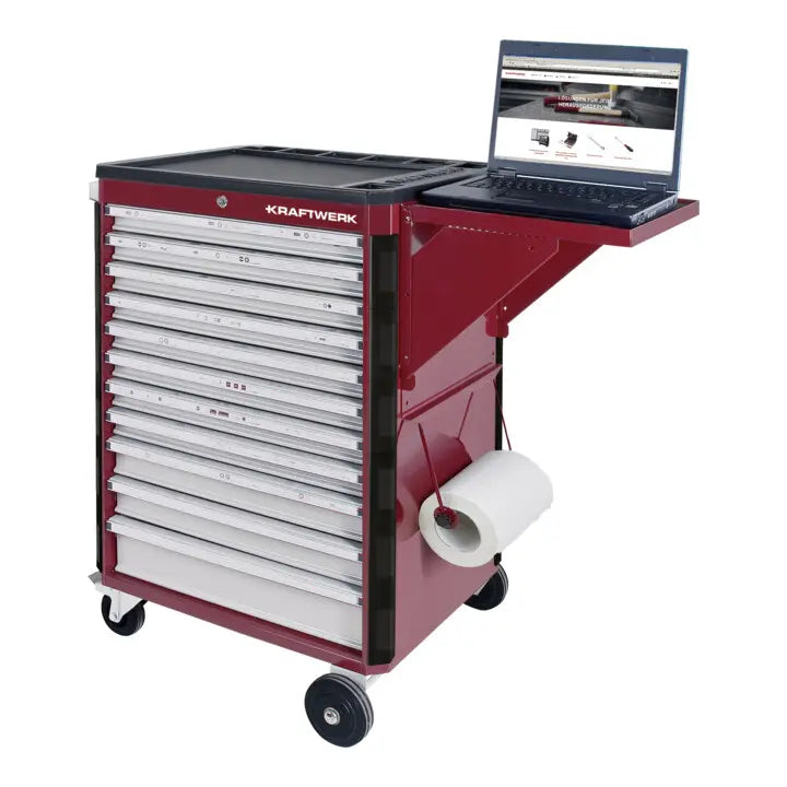 B-Ware Kraftwerk Seitentisch Ablage Für Werkstattwagen Hightech Rot Ersatzteil Zubehör