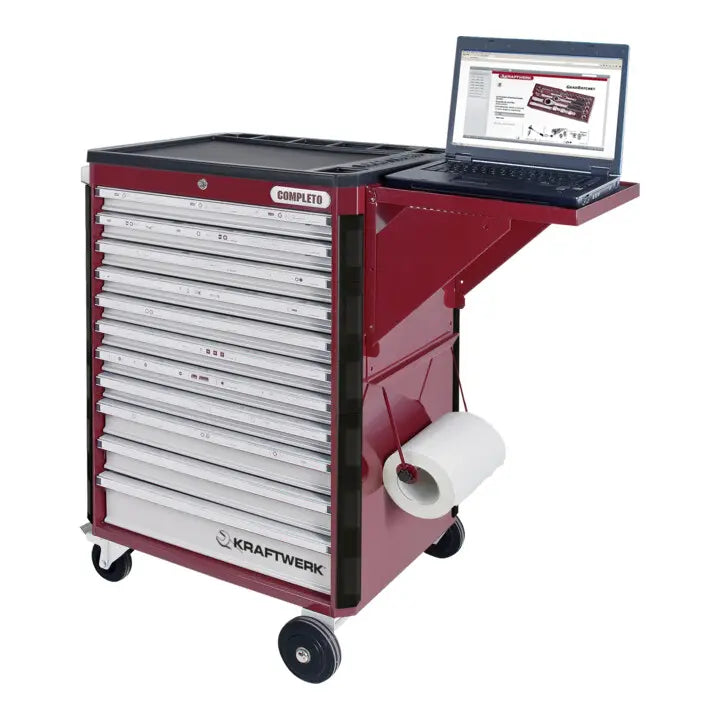 B-Ware Kraftwerk Seitentisch Ablage Für Werkstattwagen Hightech Rot Ersatzteil Zubehör