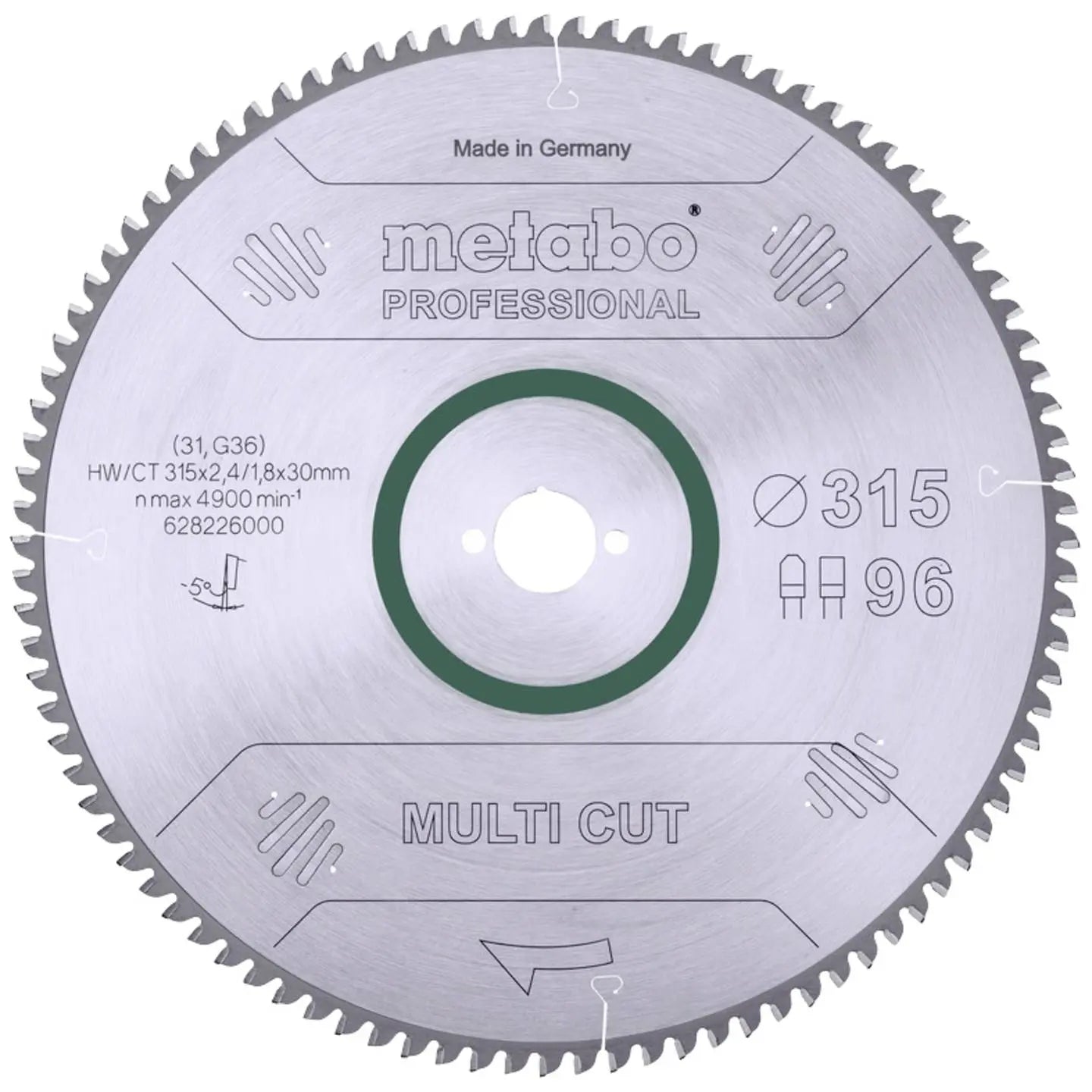 B-Ware Kreissägeblatt Sägeblatt Scheibe Hwct 315 X30 96 Fzt Holzarbeiten628 - 4007430190413