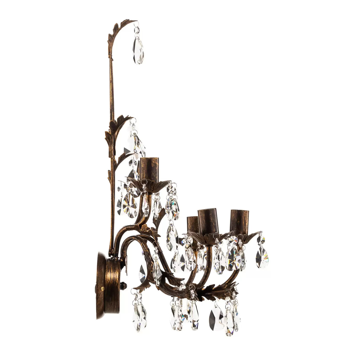 ONLI Kristall-Wandleuchte Teresa bronze fünfflammig Wandlampe Lampe Leuchte Spot - 8030626518612