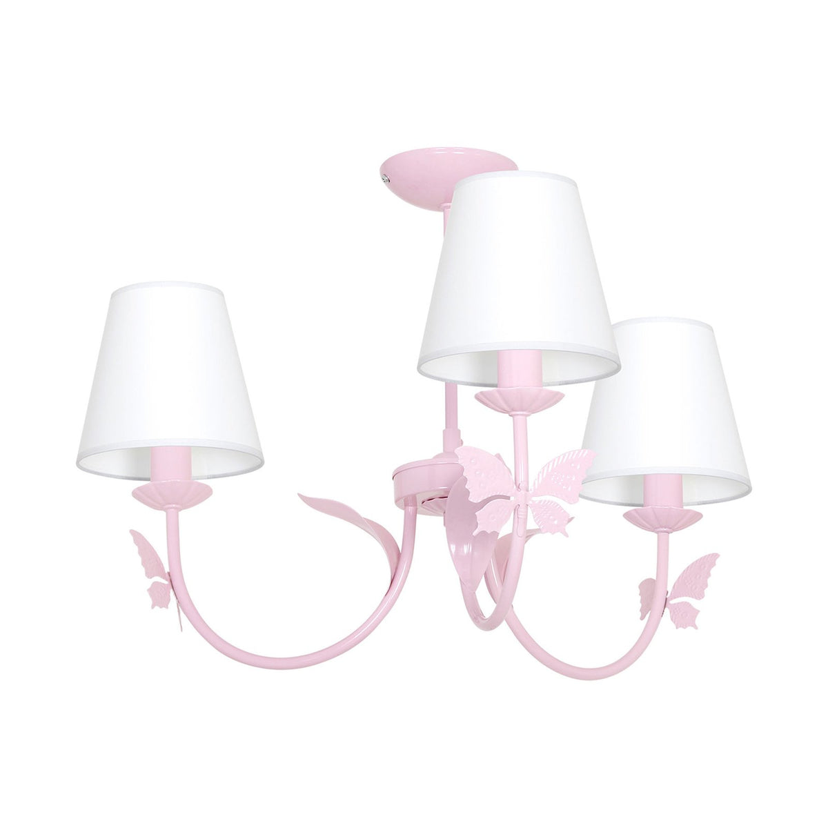 Eko-Light Kronleuchter Lampe Alice Deckenleuchte Hängeleuchte pink 3-flg - 5902693746577