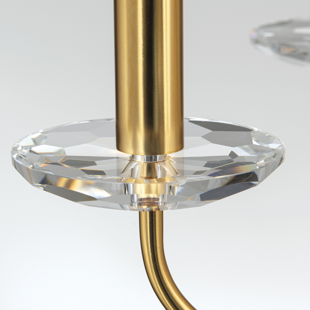 Ariane Kronleuchter Deckenleuchte Goldfarben Kristall 6 Flammig Lampe Leuchte B-Ware - 9003090276875