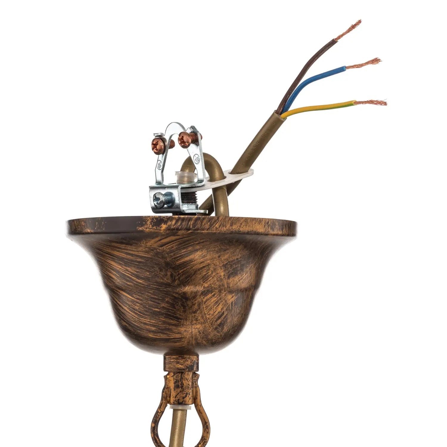 B-Ware Kronleuchter Hängeleuchte Botte Bronze Metall Kristall Achtflammig Dimmbar 55 Cm - 8030626541818