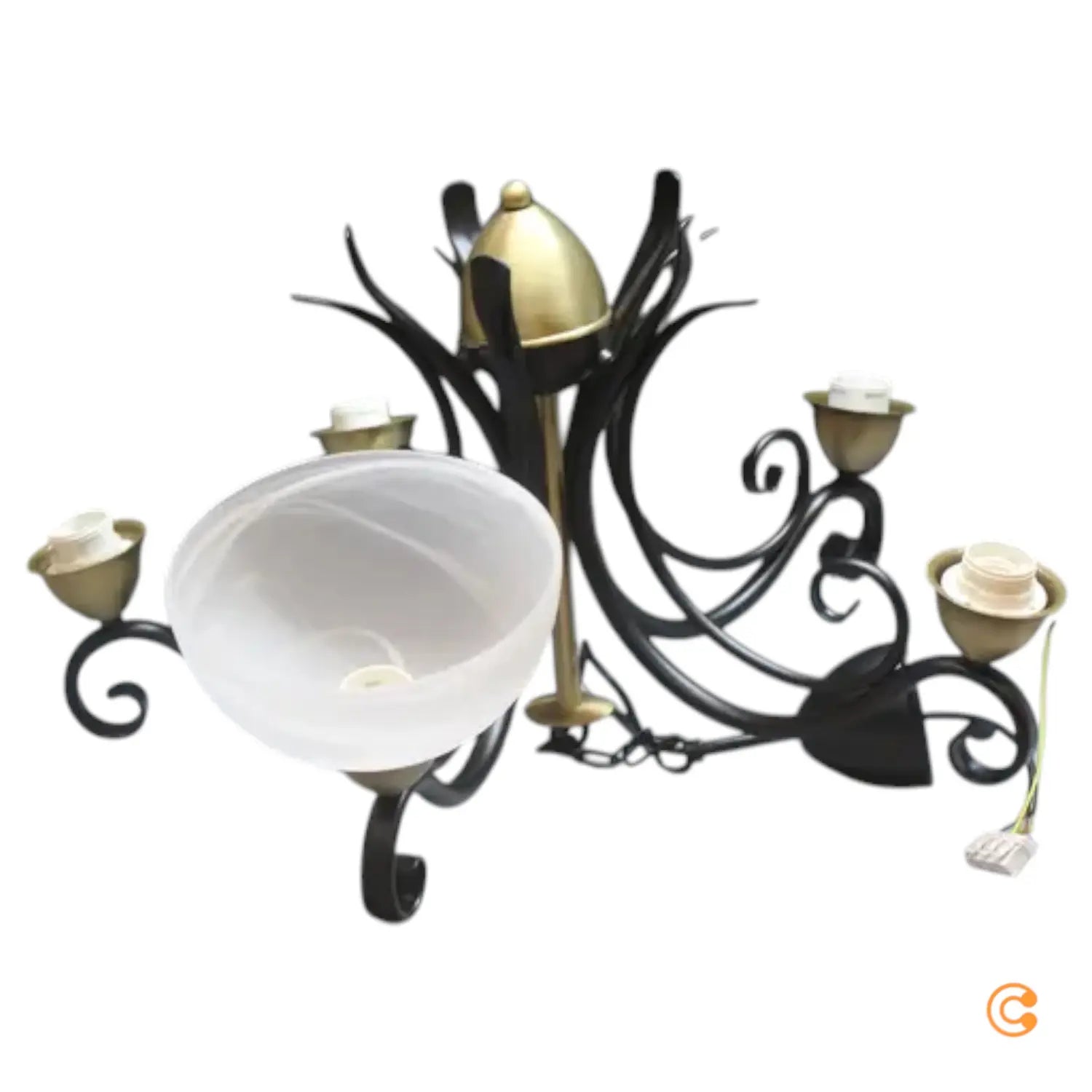 B-Ware Luminex Kronleuchter Flora 5 Glasschirme Deckenlampe Lampe Licht Siehe Text/F543 - 5907565959802