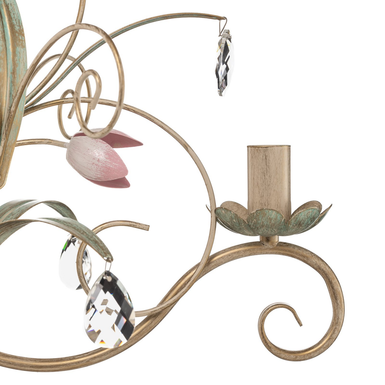 B-Ware Florina Kronleuchter Hängeleuchte Hängelampe Leuchte Lampe Deckenleuchte Licht