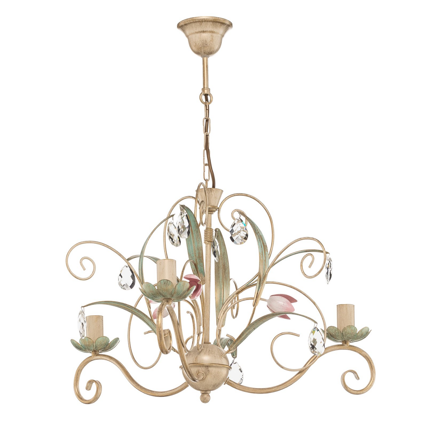 B-Ware Florina Kronleuchter Hängeleuchte Hängelampe Leuchte Lampe Deckenleuchte Licht