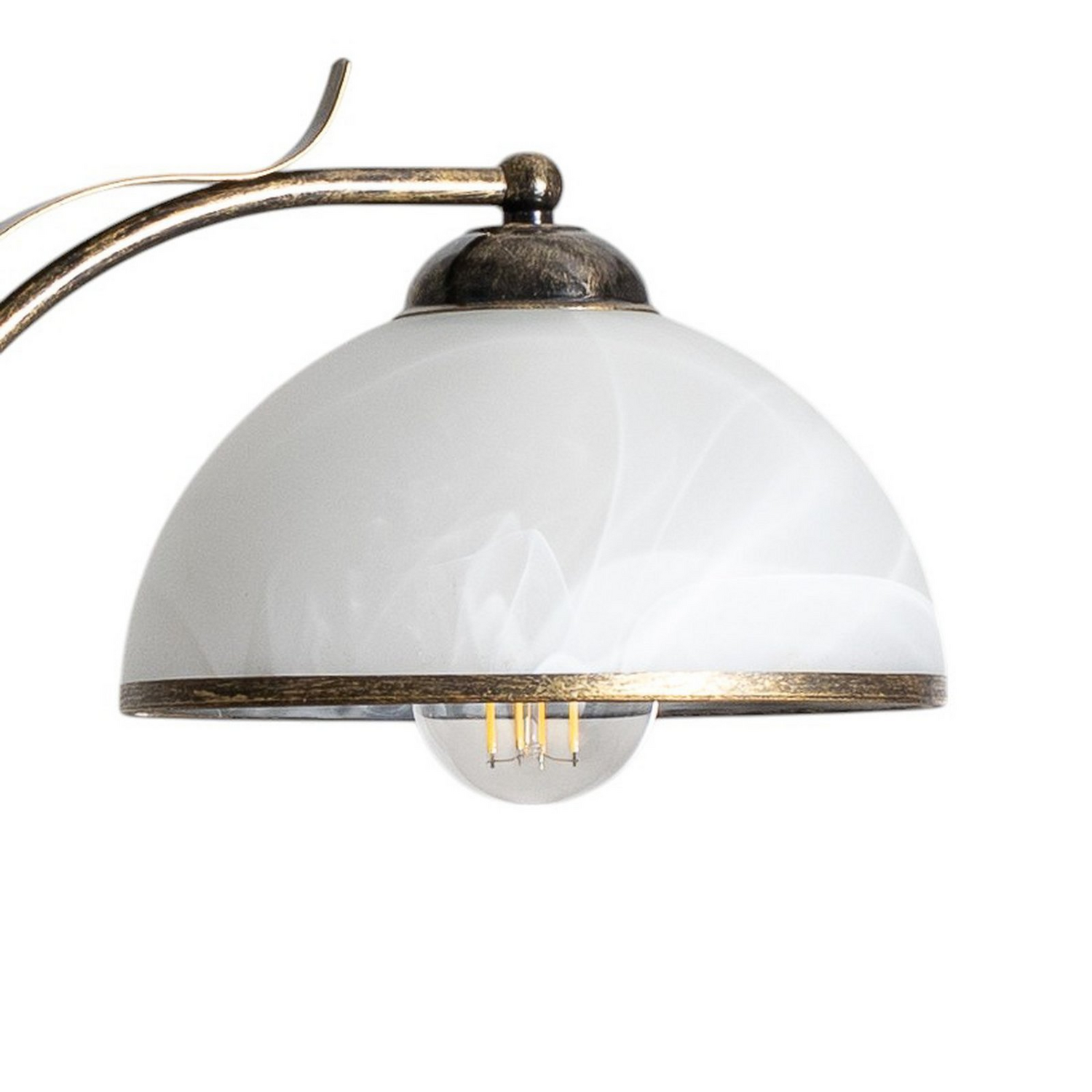 B-Ware Kronleuchter Korfu Leuchte Lampe 5 Flg ø 68 Cm Goldfarben Antik Siehe Text - 5907565940404