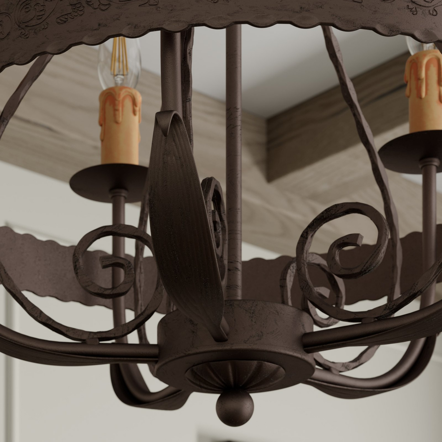 B-Ware Kronleuchter Loara Fünfflammig Leuchte Lampe Kronlampe Deckenlampe Deckenleuc245